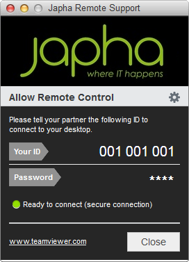 Japha Remote Support (Mac)