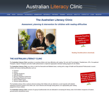 Australian Literacy Clinic website