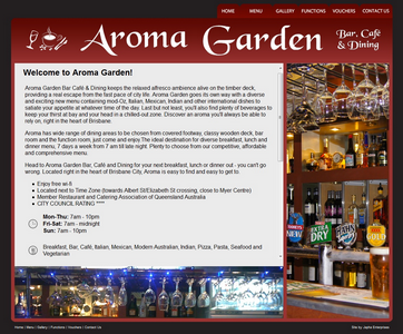 Aroma Garden website